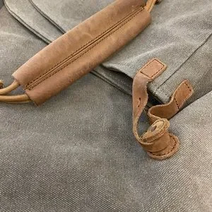 acacia swimwear Bags Acacia Canvas Bag With Leather Straps Poshmark